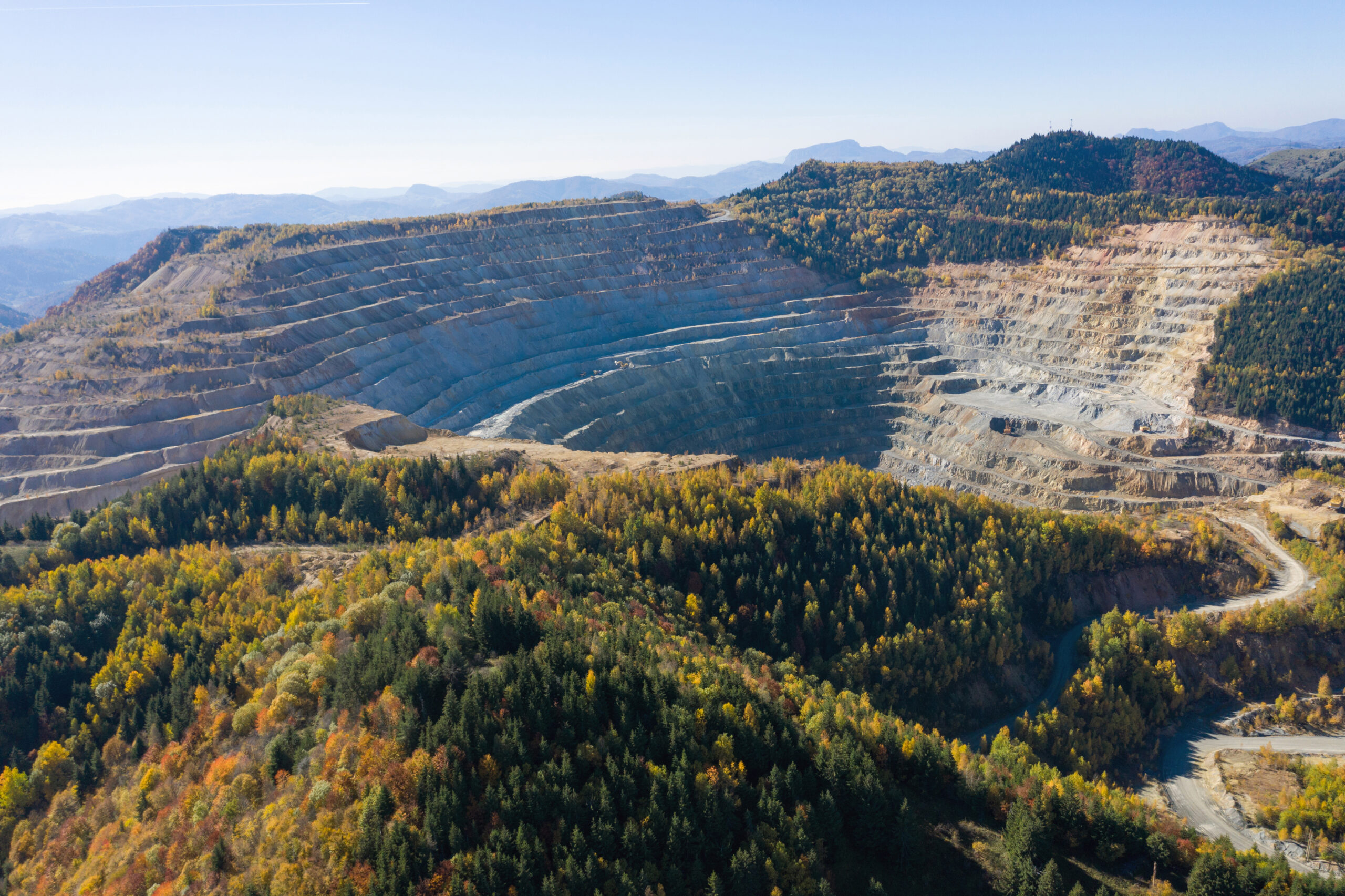 B.C. mine security operations at a large open-pit mining site in British Columbia.