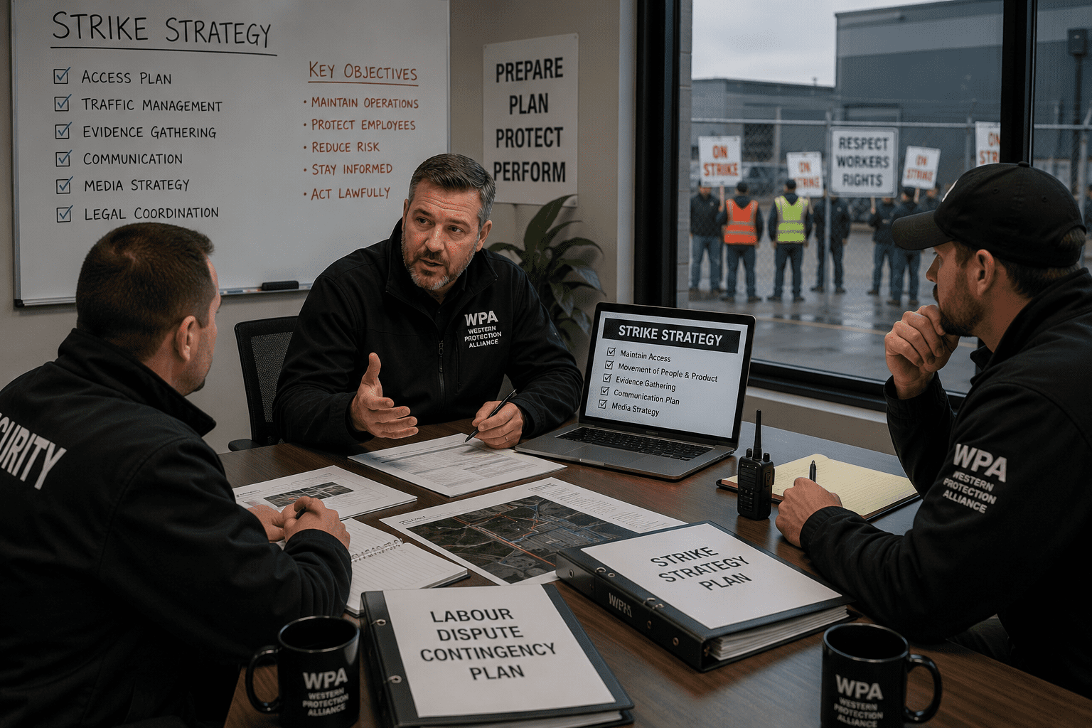 Strike strategy for employers during a labour disruption
