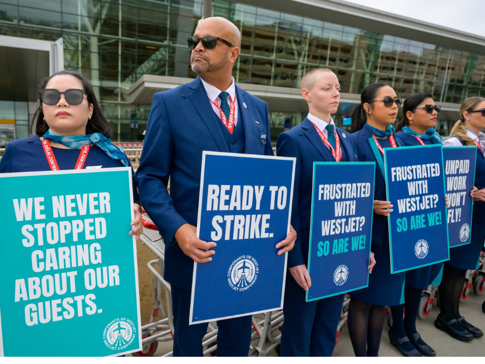 WestJet strike labour dispute preparedness for employers
